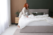 Linen Duvet cover, Moonlight white